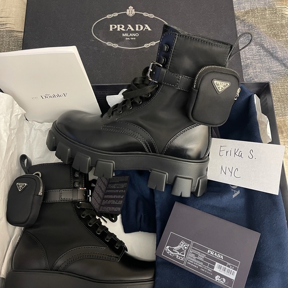 Monolith leather and nylon fabric boots - Picture 3 of 8